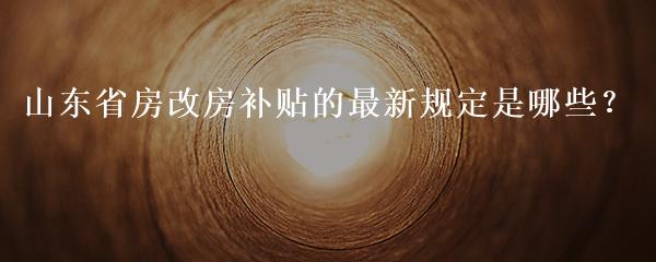 山东省房改房最新文件,山东省房改房最新文件解读